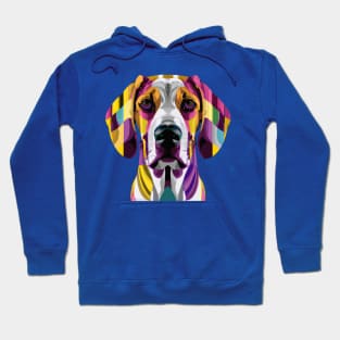 American Foxhound Dog Stencil Hoodie